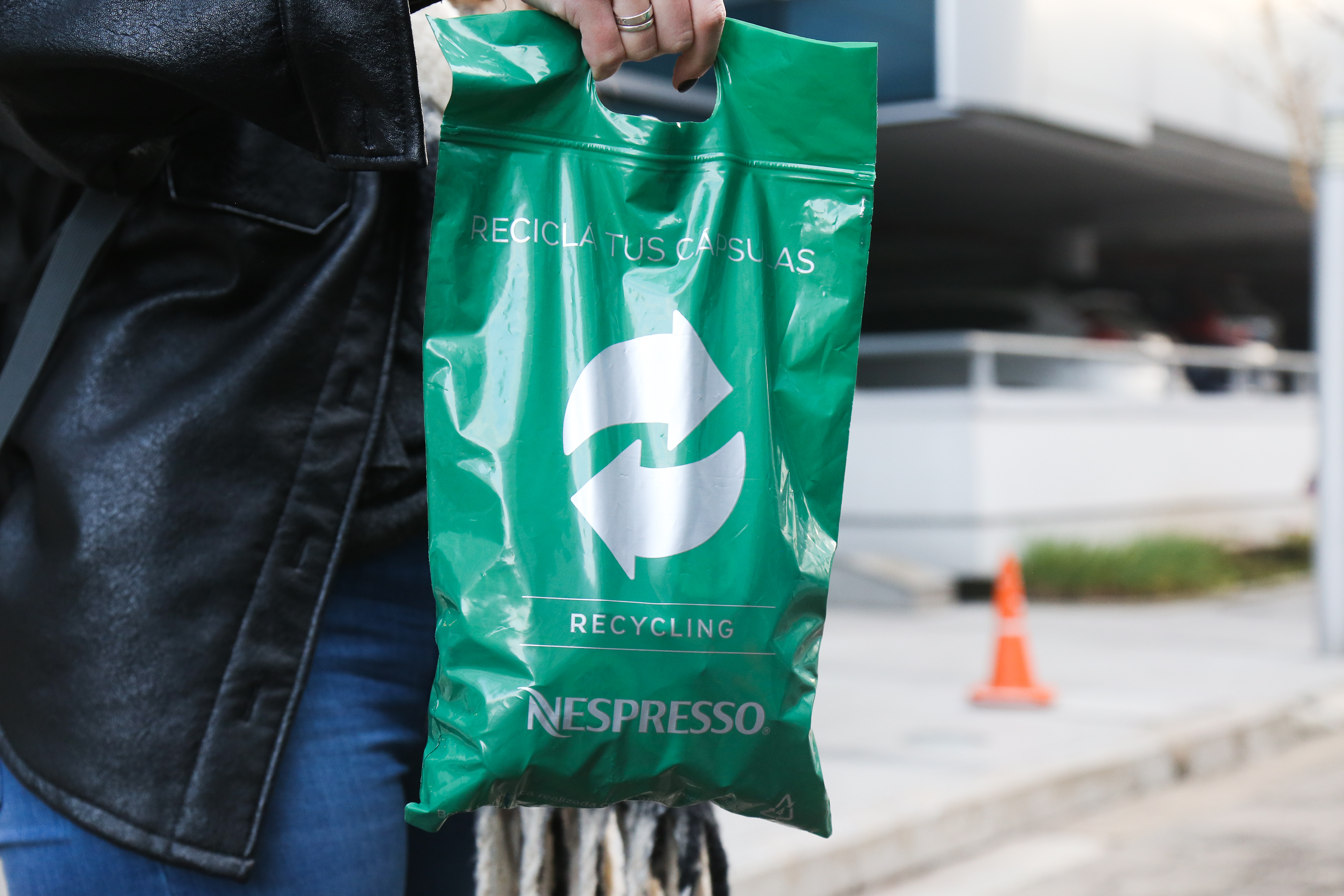 Bolsa verde eco-canje