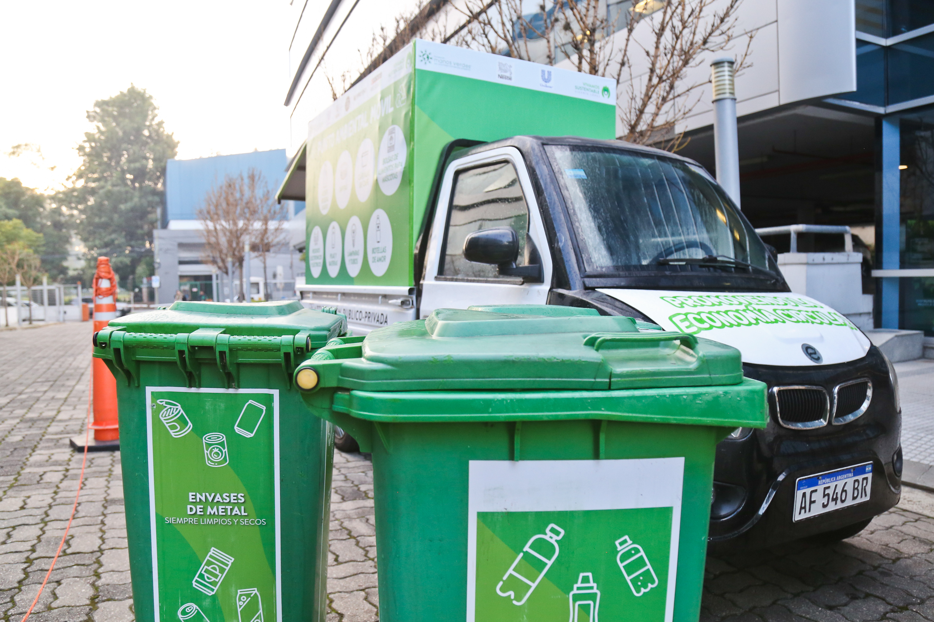 Cestos verdes de eco-canje
