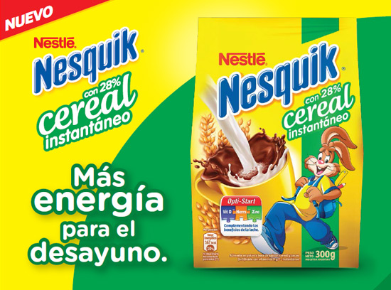 Nesquik Cereal, más energía para el desayuno