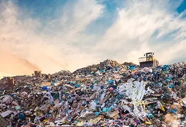 Acumulación de desechos y el cambio climático